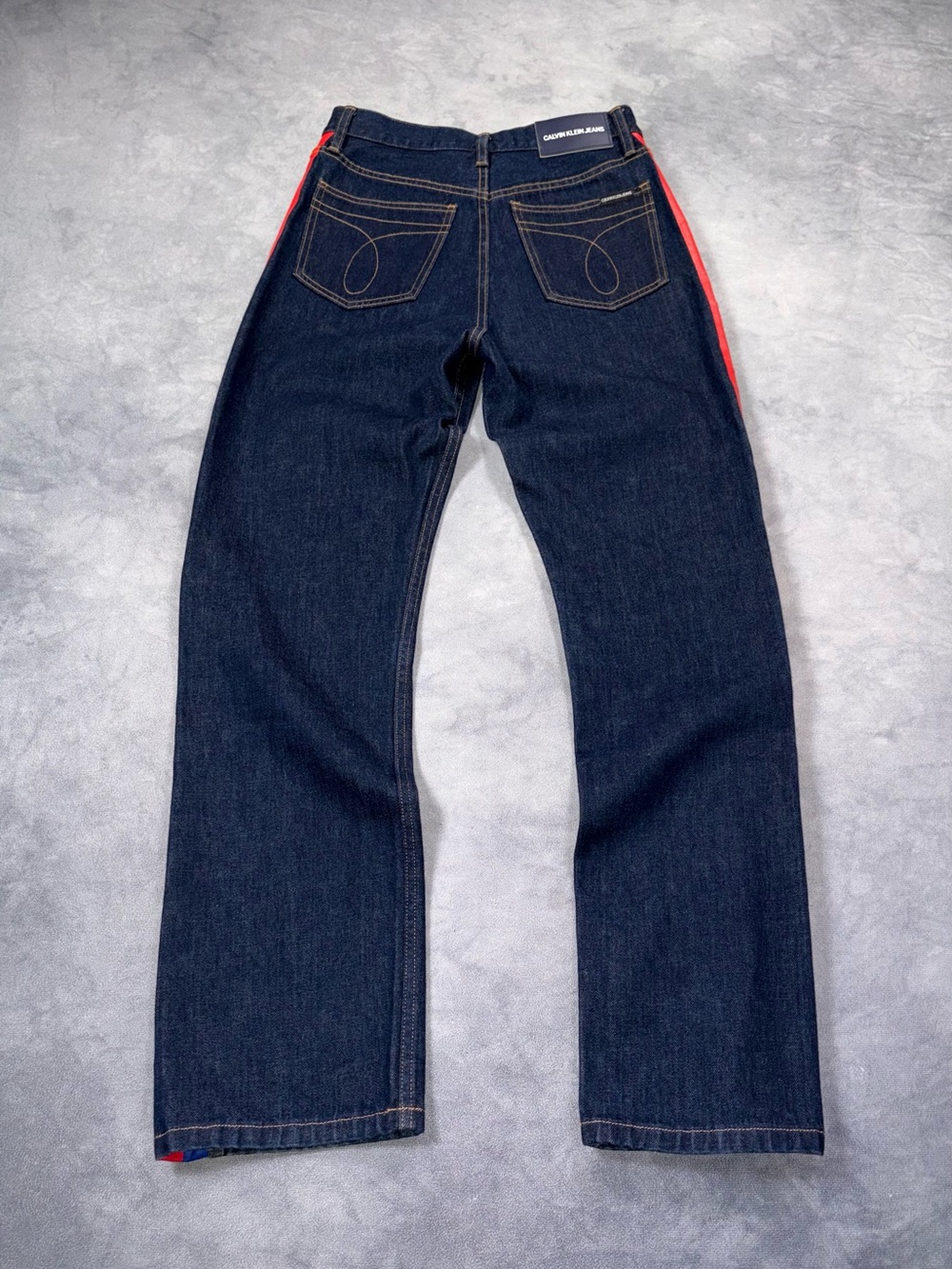 Raf Simons for Calvin Klein Jeans SS18 CKJ 030 High Rise Straight Striped Jeans - Picture 11 of 16
